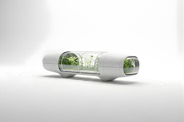 UntiFuturistic greenhouse with plantstled design - 8