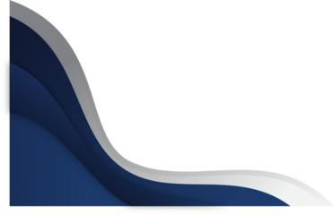 Abstract Blue and Silver Wavy Corner Design