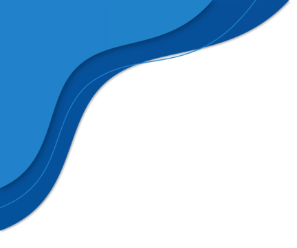 Abstract Blue Wave Design on White Background