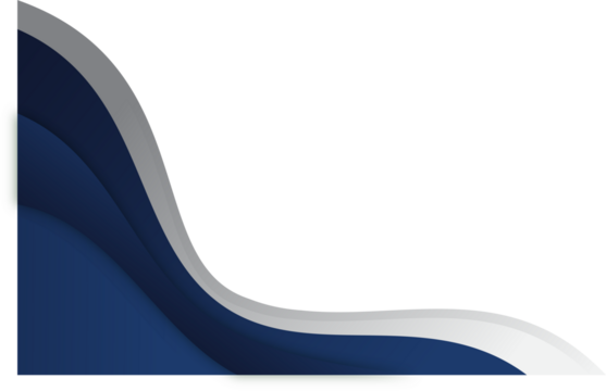 Abstract Blue and Silver Wavy Corner Design