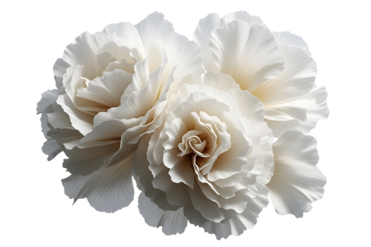 Beautiful pink and white flower, close up shot