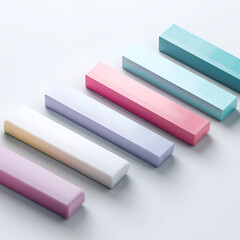 Contemporary Abstract Background with Colorful Horizontal Shapes