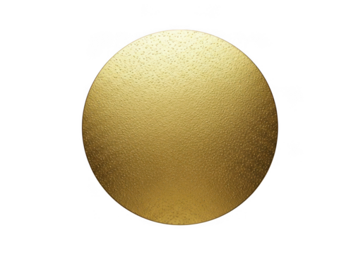 A textured golden egg with intricate patterns isolated on transparent background