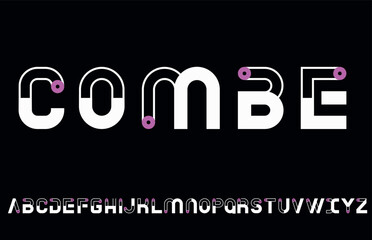 Modern Minimal Alphabet Typography Font, Elegant Fonts, vector Format