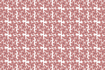 Gentle mauve petals form seamless flower pattern against a crisp white background © Mahmuda