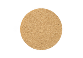 A single oval shaped cork textured object isolated on transparent background