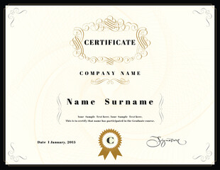 certificate of completion template