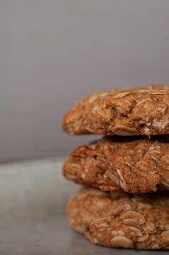 Stack of 3 cookies / biscuits