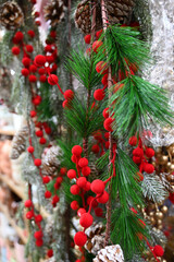 christmas tree with red balls