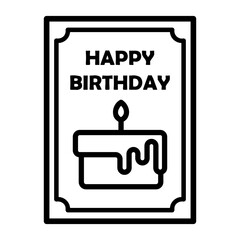 congratulation Line Icon