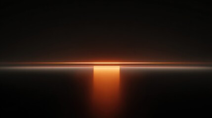 Fototapeta premium A captivating abstract image featuring a glowing orange line against a dark background, suggesting depth and tranquility.
