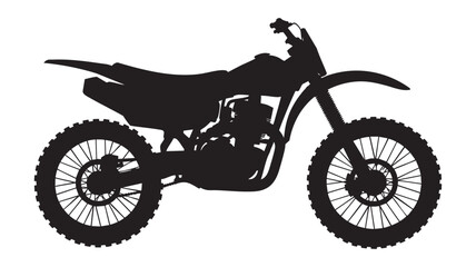 Obraz premium Motocross dirt bike silhouette