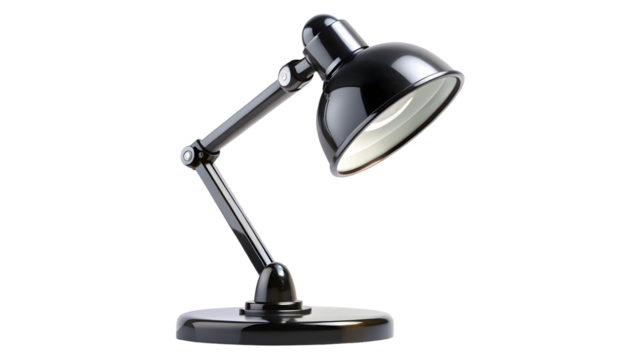 desk lamp isolated on white background