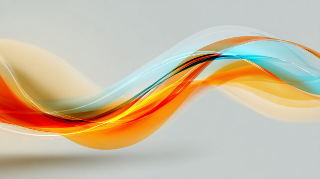 Soft abstract wave lines flowing over a smooth background with gentle gradients and subtle movement representing fluidity, modern design, minimalism, digital art, and calming visual aesthetics