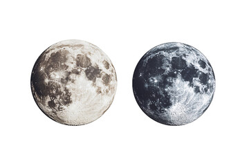 Obraz premium Two Moons Apart PNG