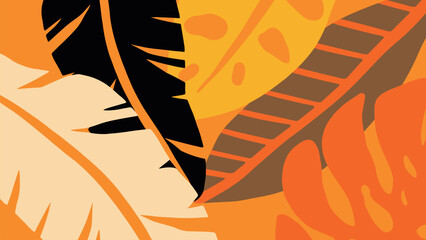 Tropical Abstract Leaf Pattern