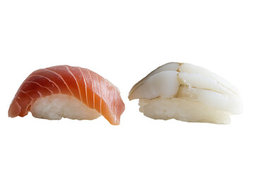 Sashimi Varieties Arranged with Space PNG