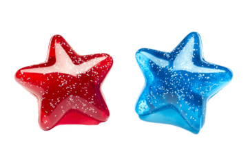 Two Stars Side by Side with Space Between PNG