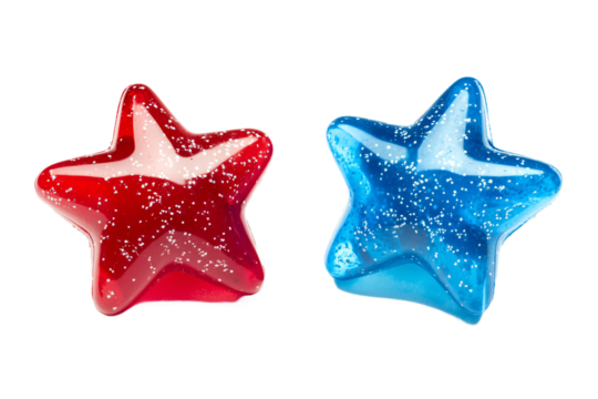 Two Stars Side by Side with Space Between PNG - Powered by Adobe