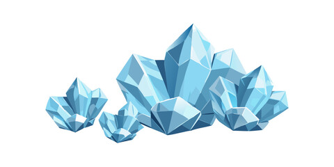 A collection of blue crystalline formations, capturing the essence of natural mineral beauty and geological wonder