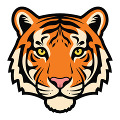 Tigers Majestic Gaze - A Striking Portrait of the Big Cat.