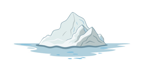 A captivating iceberg gracefully floats on the serene ocean, its majestic form, a testament to natures artistry and the beauty of the frozen realm