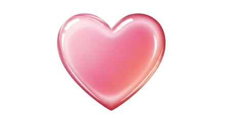 Pink Heart Symbol of Love and Romance.
