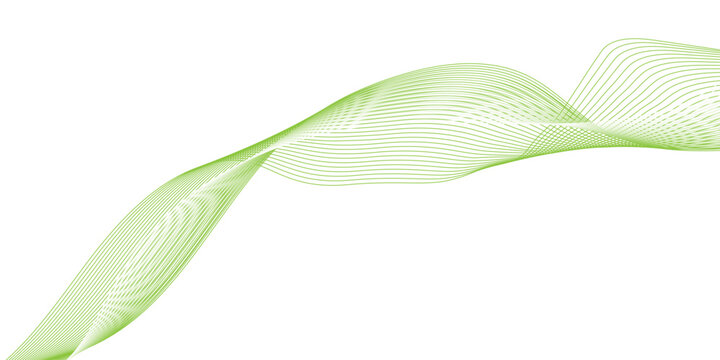 abstract green wave line background, creating a mesmerizing and modern design element, minimal tech web with green lines and light points on a white background, 
