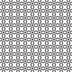 Geometric Black and White Minimalist Repeated Element Textile Fabric Pattern
