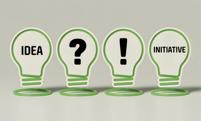 Sparking innovation with bright ideas and decisive action in a modern, conceptual setting