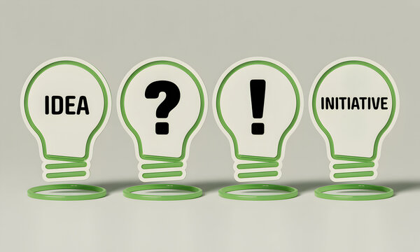 Sparking innovation with bright ideas and decisive action in a modern, conceptual setting - Powered by Adobe