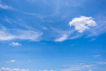 Obraz premium clear blue sky background,clouds with background. 