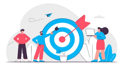 Business target achievement, teamwork, success, strategy, goal concept