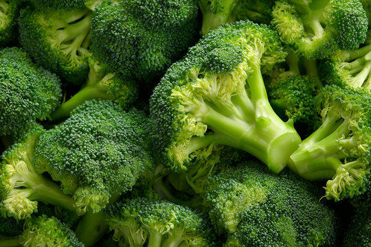 Chopped Broccoli Close Up