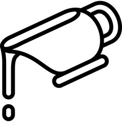 gravy icon illustration design with outline