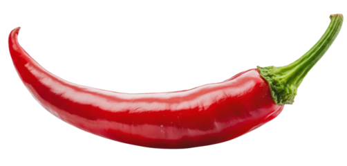 red chili pepper isolated on white background.