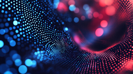 Layered circles and geometric patterns form an abstract digital background, ideal for futuristic design, technology visuals, UI projects, and modern graphic applications.