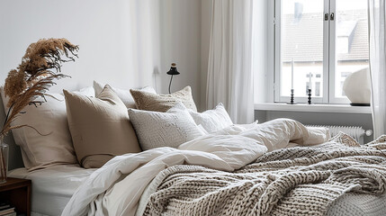 comfortable interior design illustration concept