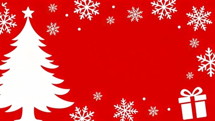 Christmas tree snowflakes gift