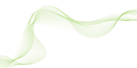Abstract green wave background with lines and texture design, Suit for poster, cover, banner, brochure Vector Illustration, Illustration of curved flow of green abstract wave line motion.
