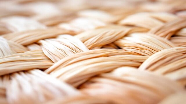 Natural woven fiber texture close up detail beige background material pattern weave surface macro