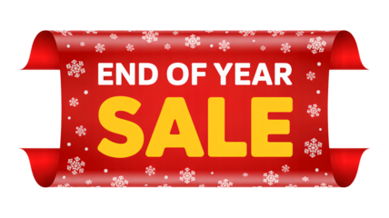 Grab massive savings with this vibrant end of year sale banner announcement