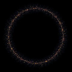 gold dust sparkling ring