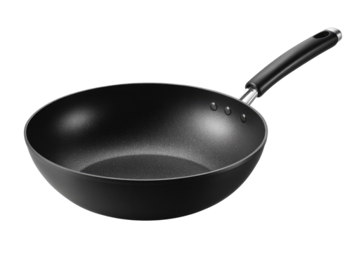 Black wok pan with handle (4)