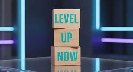 Level up now and achieve your goals with these motivational blocks, perfect for inspiring growth and success in your next big project