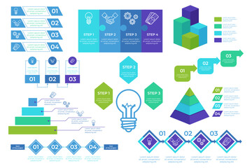 Infographic presenting structured overview of process with multiple steps. Colorful sections, diagrams, and icons illustrating key concepts and methods for effective understanding