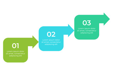 Infographic illustrating simple process in three steps. Clear text describing actions needed, making it easy to follow