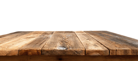 Wooden table top with planks