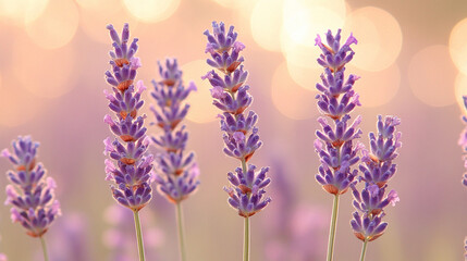 Naklejka premium A soft gradient background blending lavender, cream beige, and subtle gold, creating an elegant, calming, and warm atmosphere with gentle, harmonious tones. 