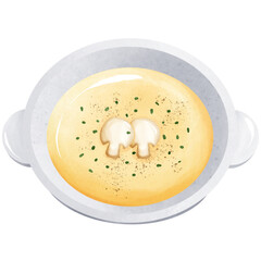 Watercolor breakfast to day ,brunch watercolor PNG